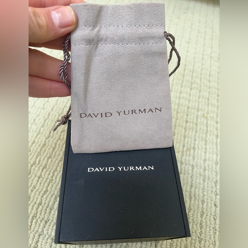 🔴Authentic DAVID YURMAN Albion Champagne Citrine & Diamonds Silver& 18k Bracelet - Picture 12 of 12